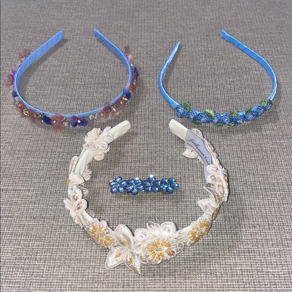 Girls Headbands and Floral Barrette